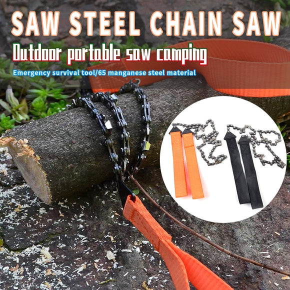 Portable Pocket Chain Saw with Nylon storage bag